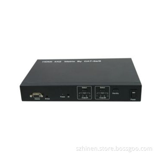 HDMI Switch-splitter, 4x2 (Matrix) by 2xCat-5e/6